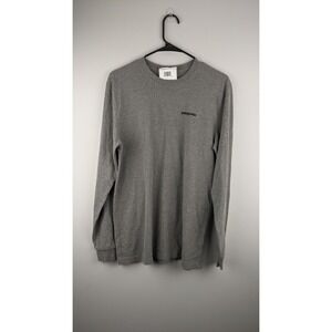 Patagonia Men's Worn Wear Recycled Cotton‎ Long Sleeve Shirt - Gray - Size Small